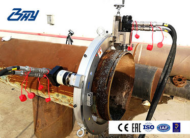 Pneumatic Pipe Cutting And Beveling Machine Split OD Mount for Stainless Steel Pipe