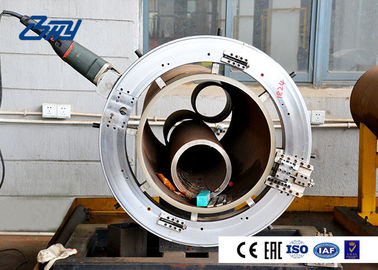 18 - 24 Inch Automatic Pipe Beveling Machine 609mm Split Frame Structure