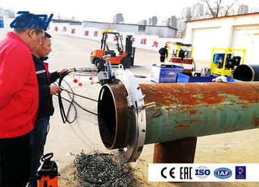 Self Centering Pipe Cutting And Beveling Machine , Split Frame Machine