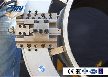 Adjustable Bearing System Portable Pipe Cutting And Beveling Machine High Efficiency