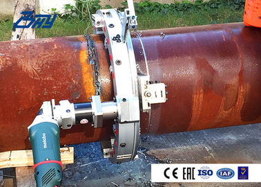 Adjustable Bearing System Hydraulic Pipe Cutting And Beveling Machine No Heat Affected Zones