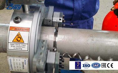 High Efficiency Pneumatic Tube Cutting And Beveling Equipment with Split Frame Structure