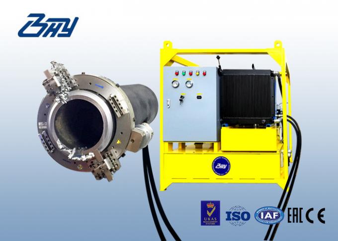 OEM Hydraulic Pipe Cutting Beveling Machine With Split Frame Structure